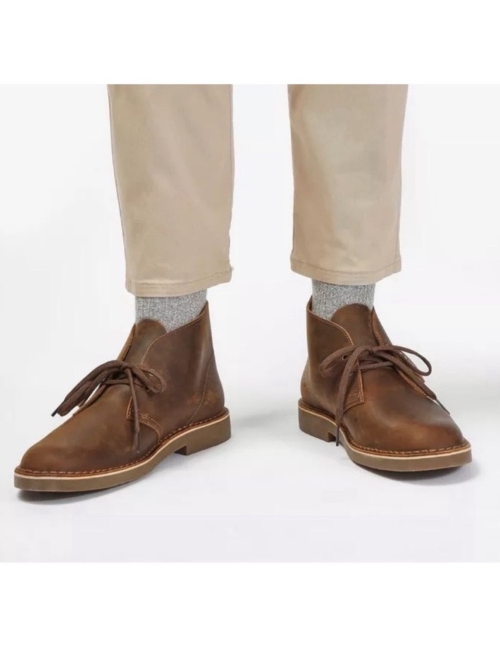 Clarks Chukka Desert Boot Size 8 Mens Shoes Brown Leather